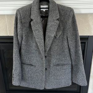 Claire Rose X NA-KD COLLAB Wool blend oversized gray blazer